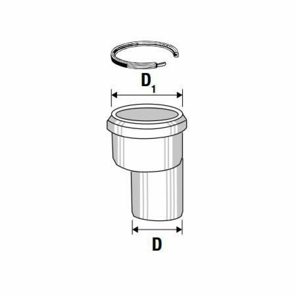 Riduzione eccentrica d.110 90 - doppia usa 20020289