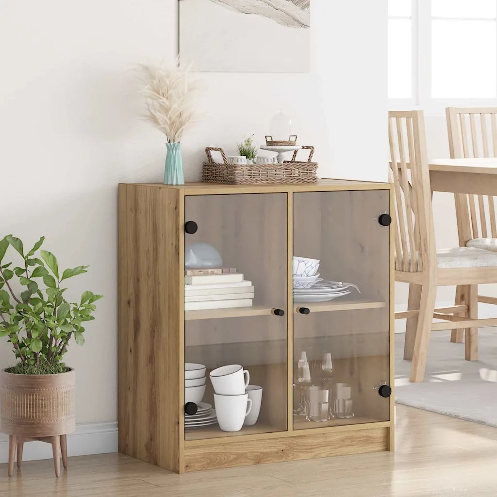 Mobile laterale | Tavolo laterale | Tavolino Rovere artigianale 68 x 37 x 75,5 cm