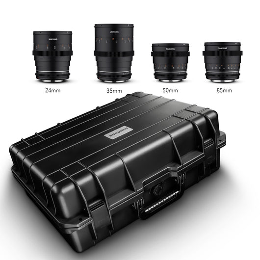 set di custodie per VDSLR MF 24/35/50/85 MK2 compatibile con Sony E