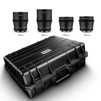 set di custodie per VDSLR MF 24/35/50/85 MK2 compatibile con Sony E