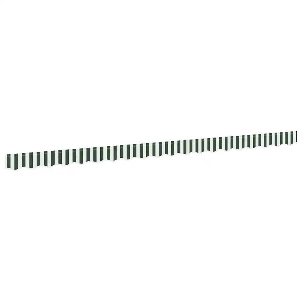 Tenda a Braccio Verde e Bianco 430 x 20 cm Tela 42000810