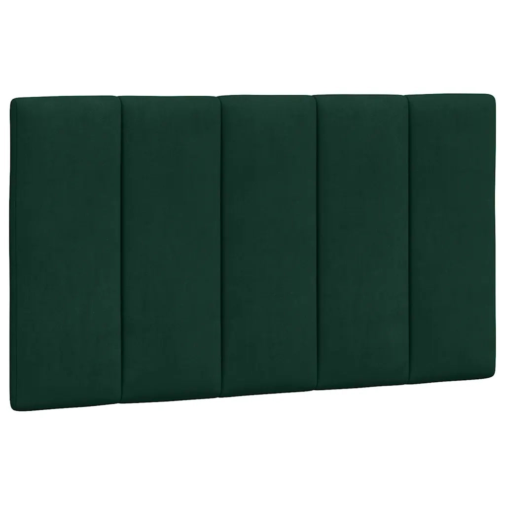 Cuscino Testiera Hanko Verde Scuro 90 cm in Velluto CFW4454319