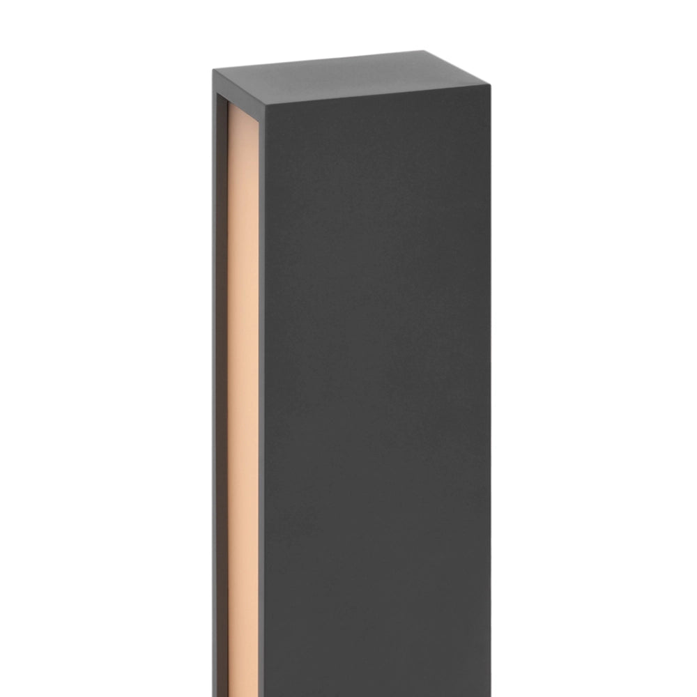 Lampada Da Terra Moderna Per Esterno Metallo Grafite Luce Led 12W Ip65