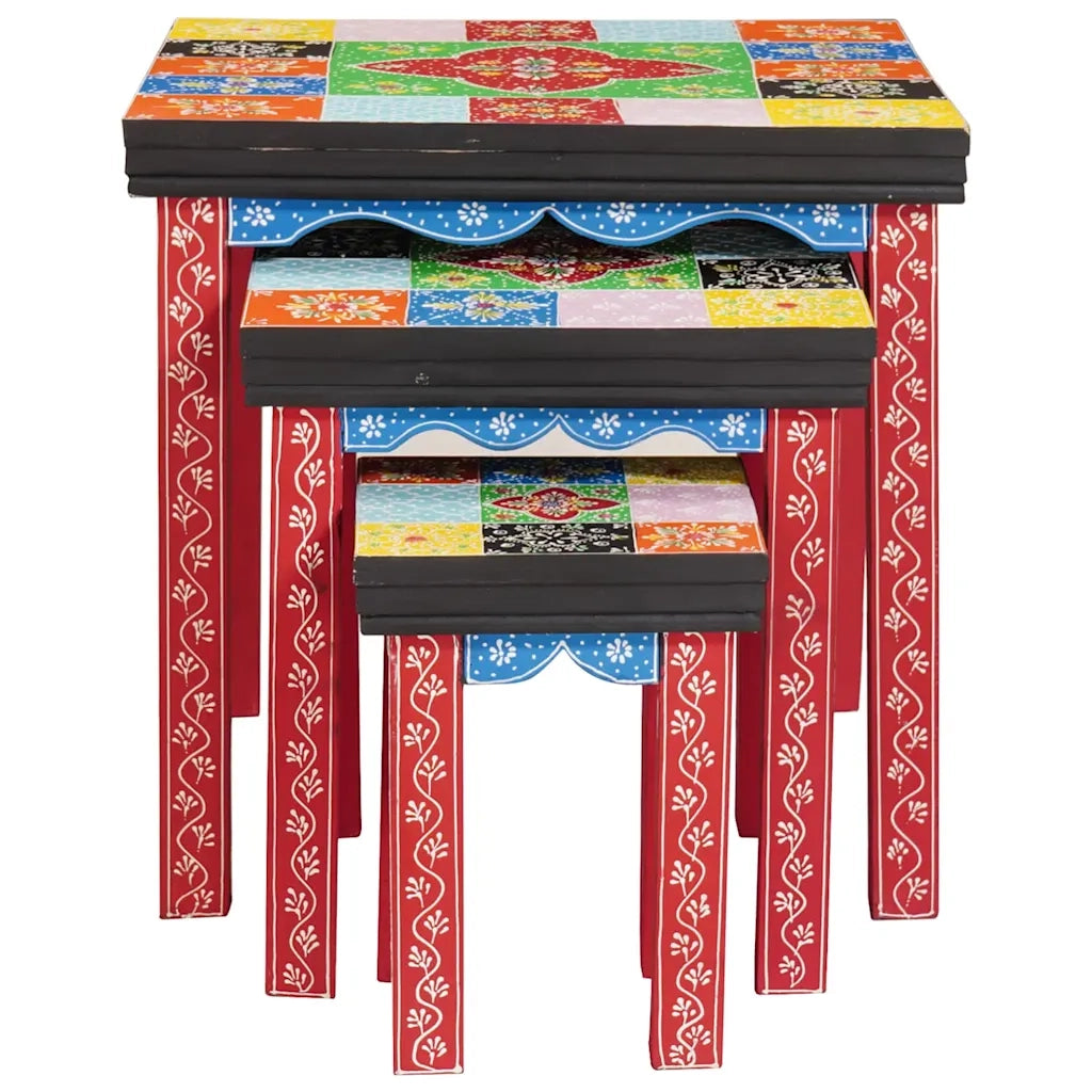 Tavolo quadrato 3 pcs Multicolore 4017583