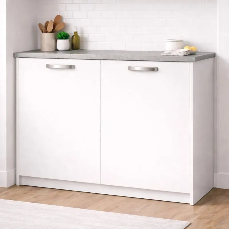 Anta per mobili in Legno nobilitato Compresa di Maniglia 90x30 Bianco