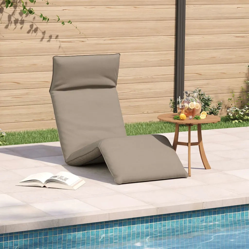 Sdraio da giardino | Lettino Pieghevole Tortora 175x54x8,5 cm in Tessuto Oxford