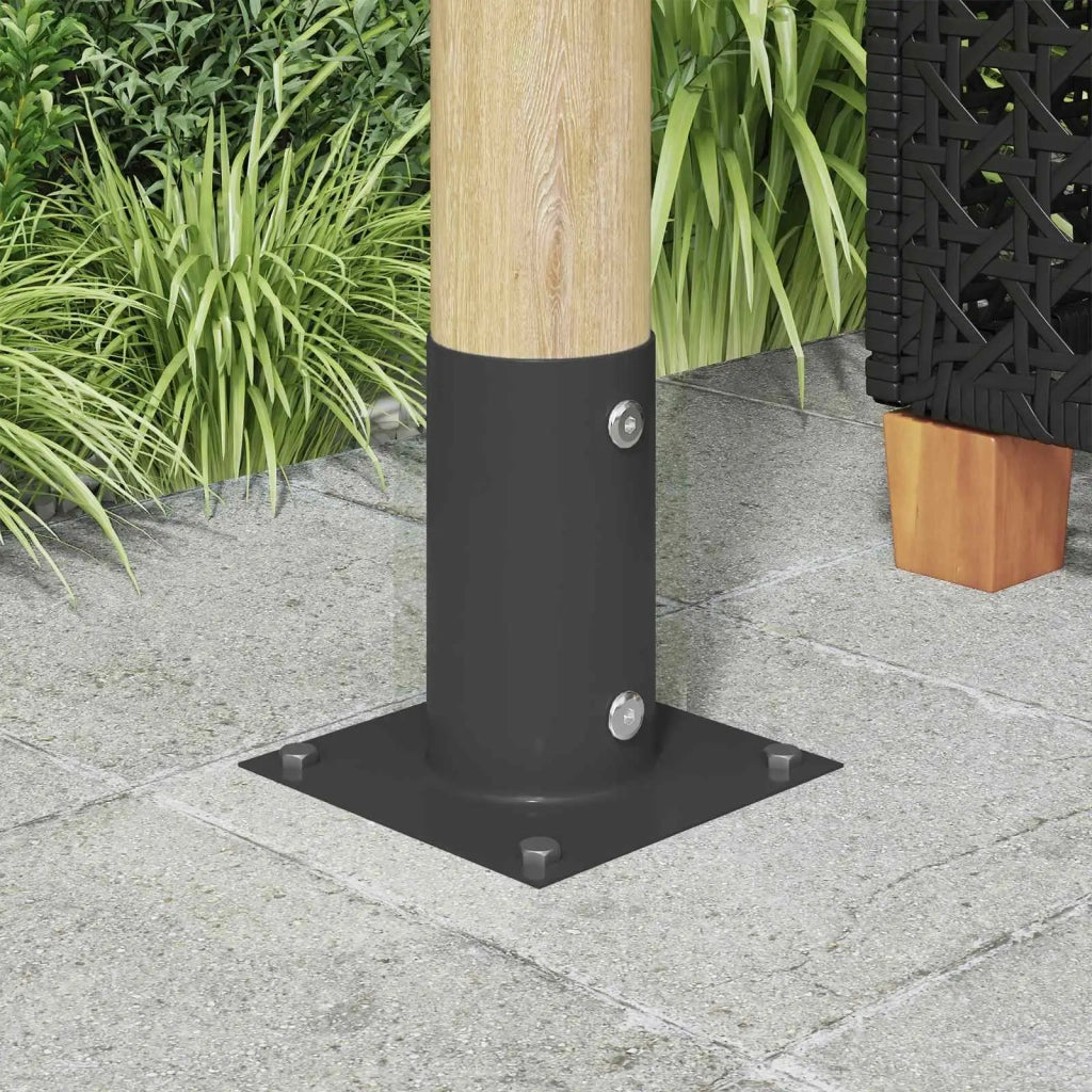 Ancora rotonda per terreno 12 pcs Antracite 15 x 15 x 15 cm 42030127