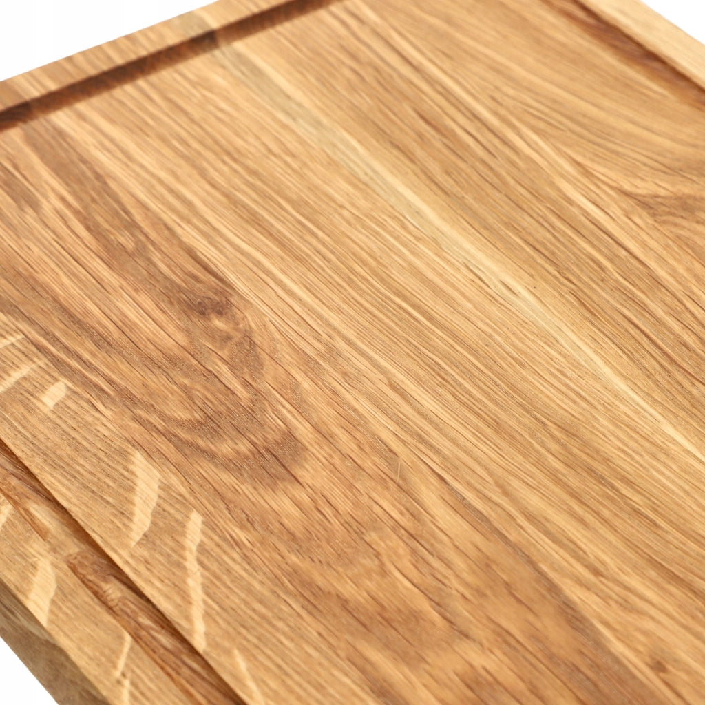 Tagliere da cucina in legno KADAX 35x25 cm, in rovere massello, ideale per servire.