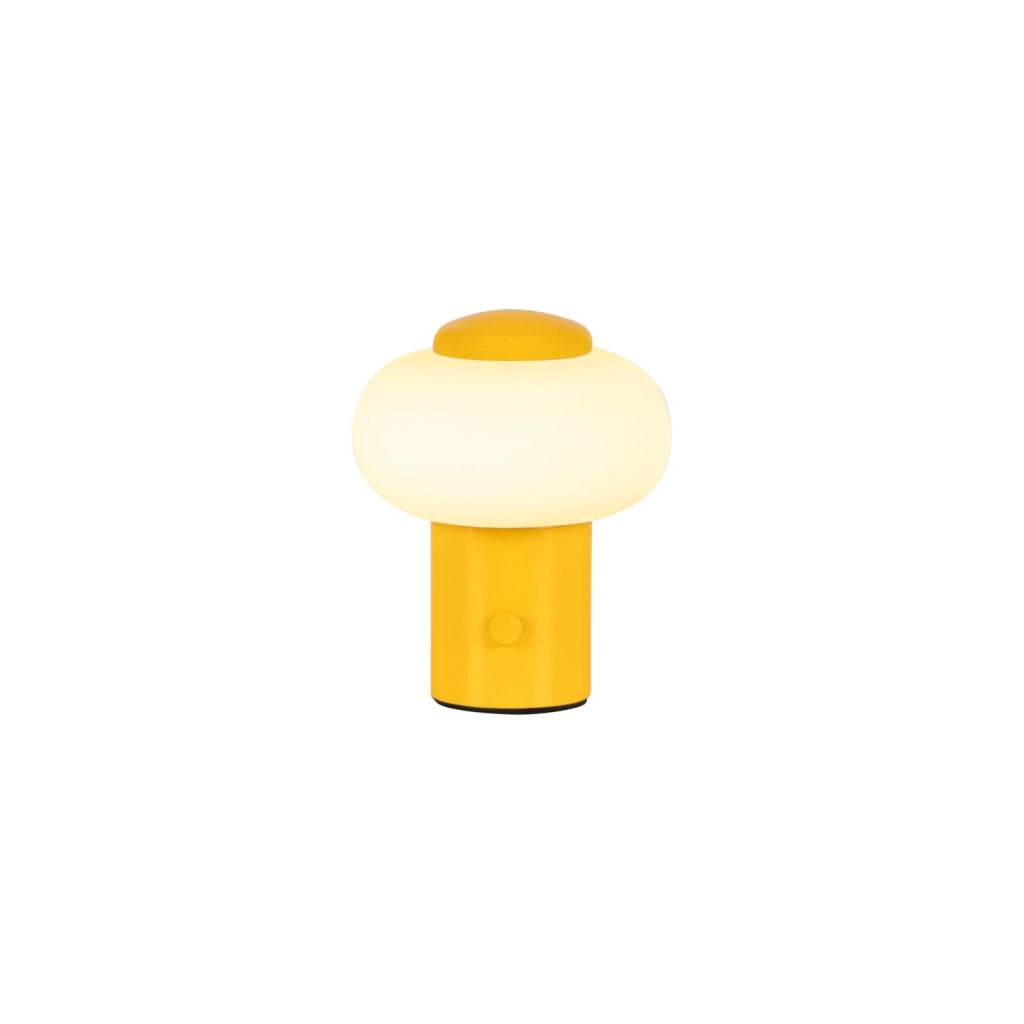 Lampada da tavolo LED senza fili GUSTAV vetro gialla Lucide