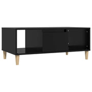 Tavolino da salotto | Tavolino da caff¨¨ | Tavolino da Soggiorno Nero 90x50x36,5 cm in Legno Multistrato