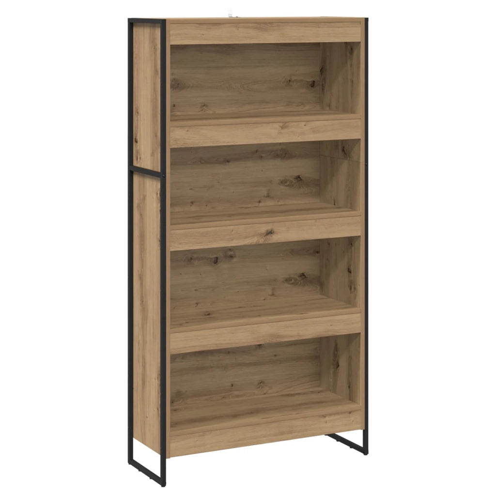 Armadio per Libri 2 pcs Rovere Artigianale 80 x 30 x 155 cm