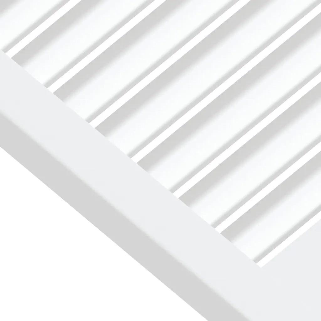 Ante a Lamelle 4 pz Bianche 39,5x39,4 cm in Legno di Pino 151144