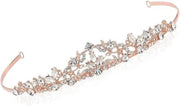 Tiara di cristallo per principesse, diadema per matrimoni e feste.