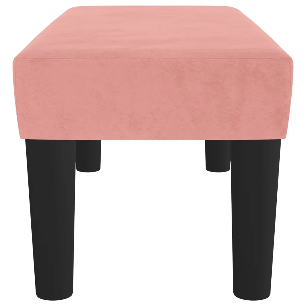 Panca Rosa 70x30x30 cm in Velluto 346643