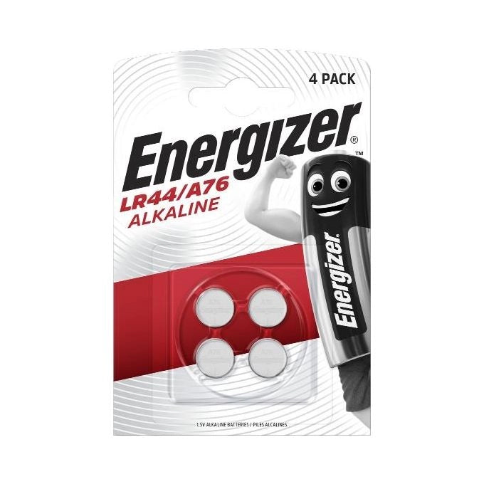 Energizer E300141400 Pile Alcaline LR44 A76 1,5V 175 mAh Confezione da 4 Pezzi