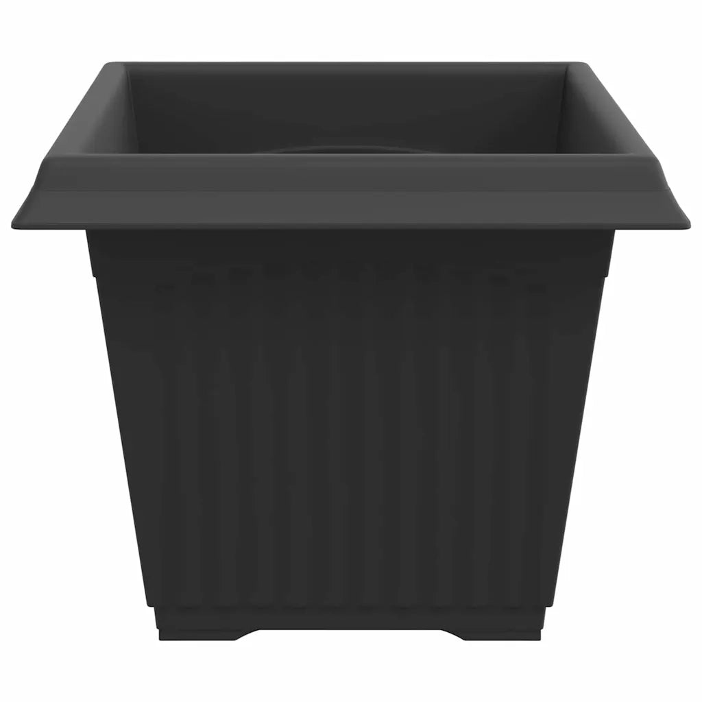 Vaso quadrato per fiori 24 pcs Nero 28,5 x 28,5 x 22 cm 42020351