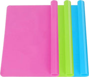 Mat extra grande, 3 pezzi, per accessori per modellismo, stampi per la resina, mat, pellicola di silicone premium, mat per la cottura, tovaglia per tavola, mat multifunzionale, 40 cm x 30 cm