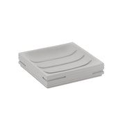 Portasapone d'appoggio in resina QU11 Gedy serie QUADROTTO Grigio