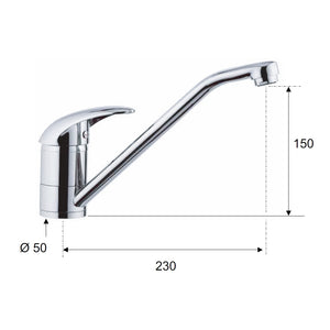 Rubinetto lavello con bocca girevole - serie ten