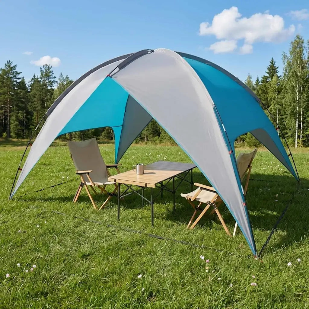 Tenda da campeggio con telo antipioggia impermeabile Cupola Blu 42028526