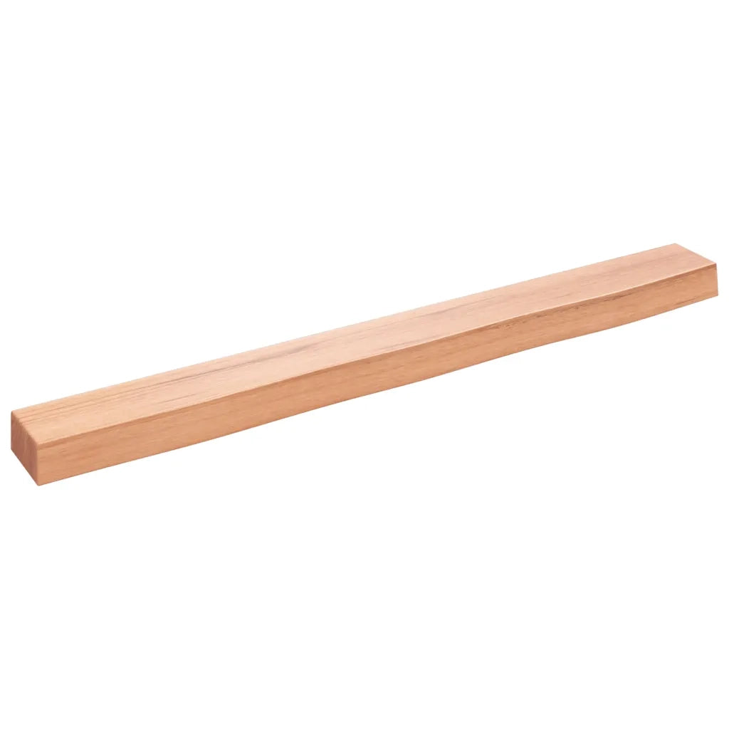Ripiano Muro Marrone Chiaro 100x10x6cm Massello Rovere Trattato 363676