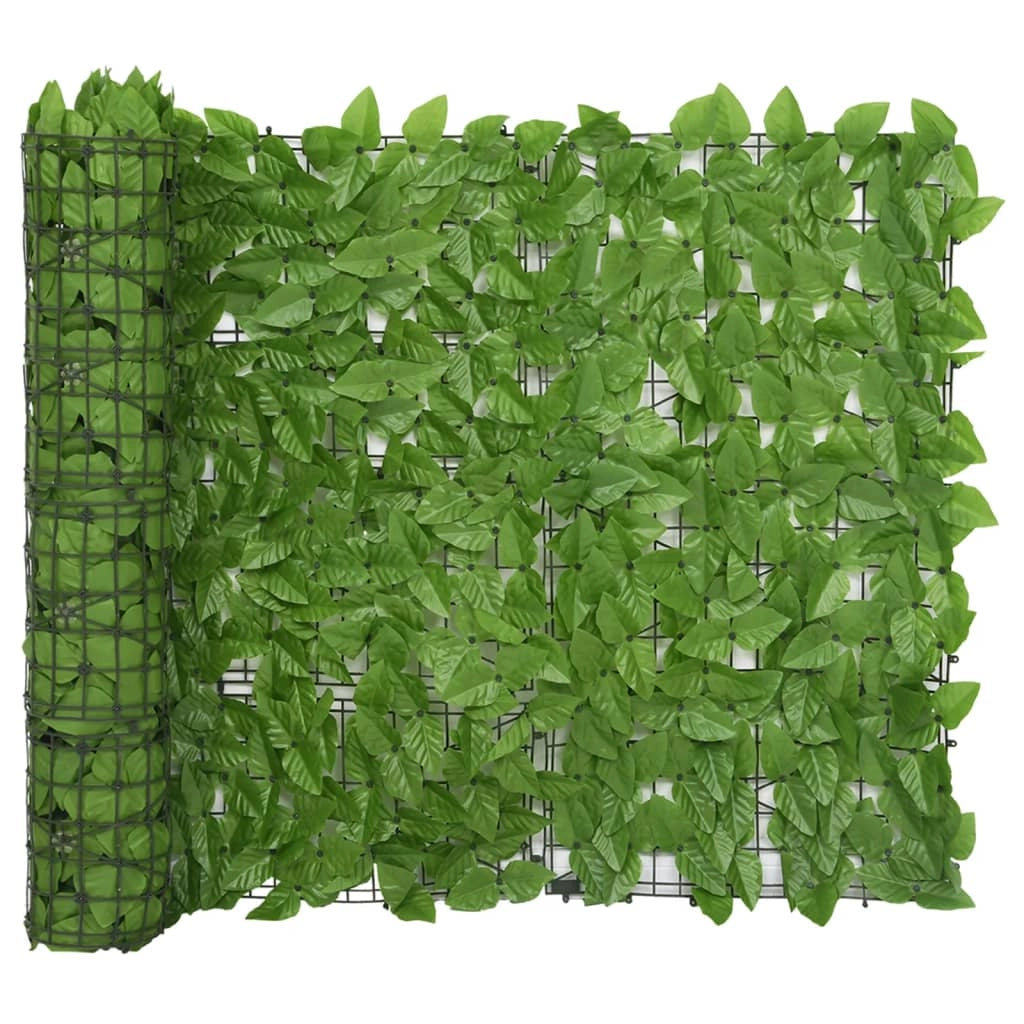Schermo per balcone schermo per la privacy con foglie 600 x 100 cm verde 02_0010003