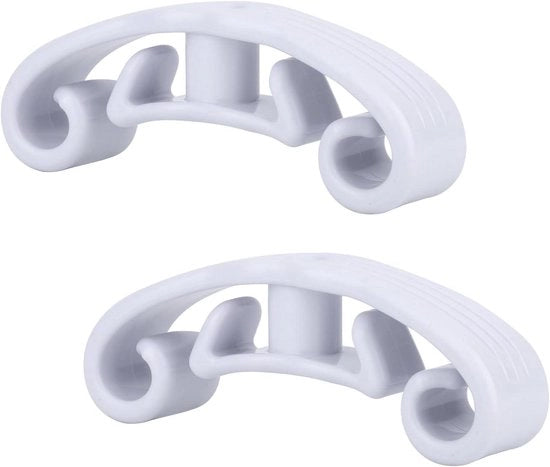 Set di supporto per borse della spesa con maniglia ergonomico per borse della spesa e secchi (bianco)