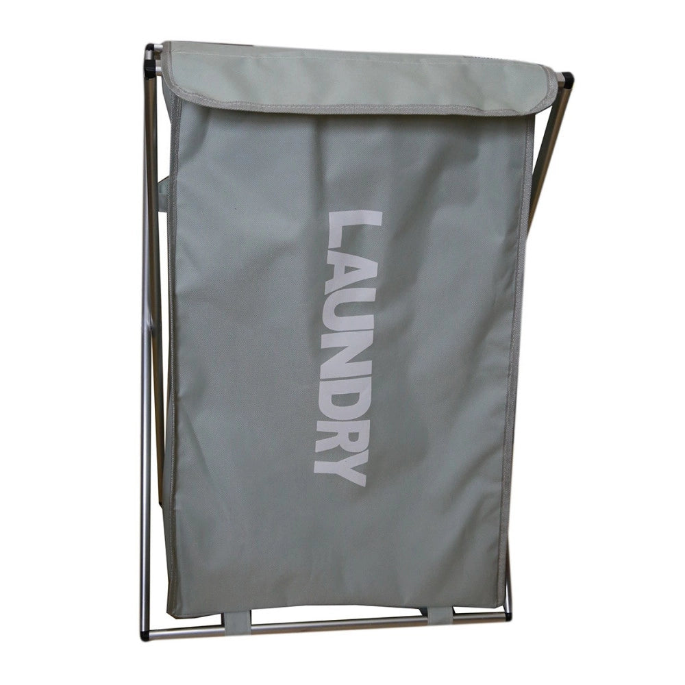 Trade Shop - Cesto Porta Biancheria In Tessuto Bagno Lavanderia Porta Pieghevole 65 X 39 X 31 Cm -