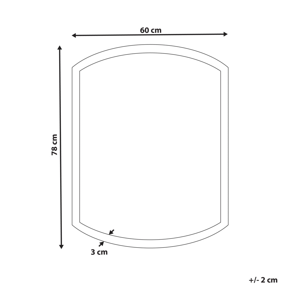 Specchio led da parete ovale ø 78 cm moderno contemporaneo mobile bagno trucco camera da letto