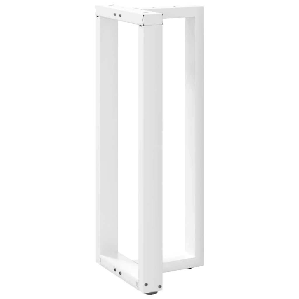 Set di 2 gambe regolabili a T per tavoli da bar per piani da 40 x 35 x 100 cm acciaio verniciato a polvere bianco 02_0057349