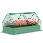 Giardino Esterno Grande con Mini Serra ¨C zephmum ¨C Grigio Verde 185x95x92 cm