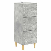 Mobile con Cassetti Grigio Cemento 33 x 34,5 x 90 cm
