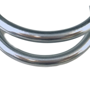 Tubo flessibile per doccia argento liscio in pvc, lungo 150 cm