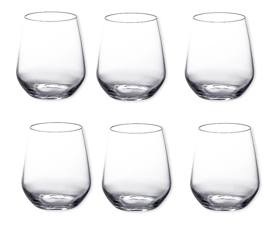 Set 6 Bicchieri da Tavola Acqua in Vetro Universum 43 cl RCR Cristalleria