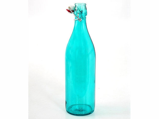 Bormioli Bottiglia Giara Azzurra 1 Litro con Tappo