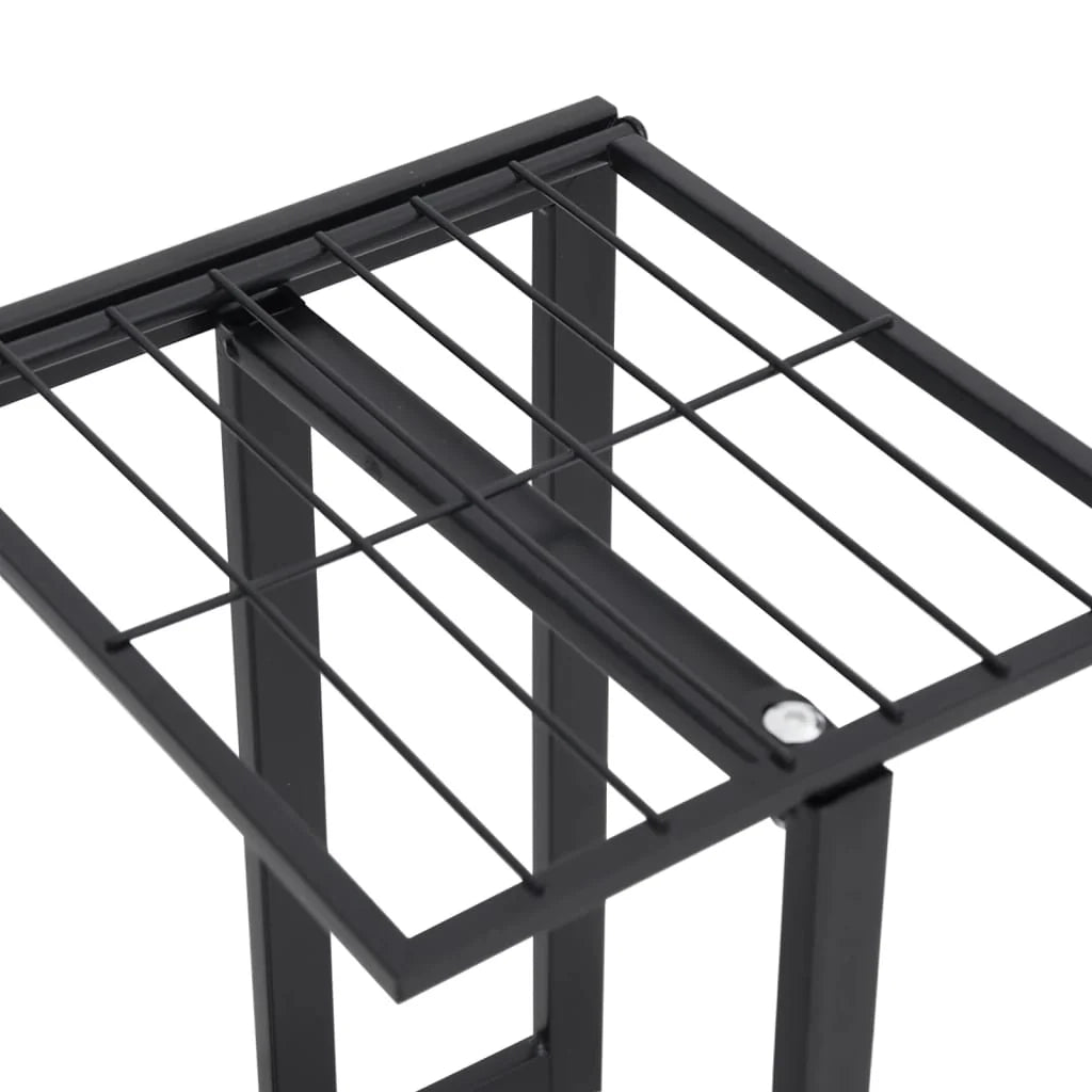 Portavasi/fioriera a 5 ripiani 43 x 22 x 98 cm metallo nero 02_0045162