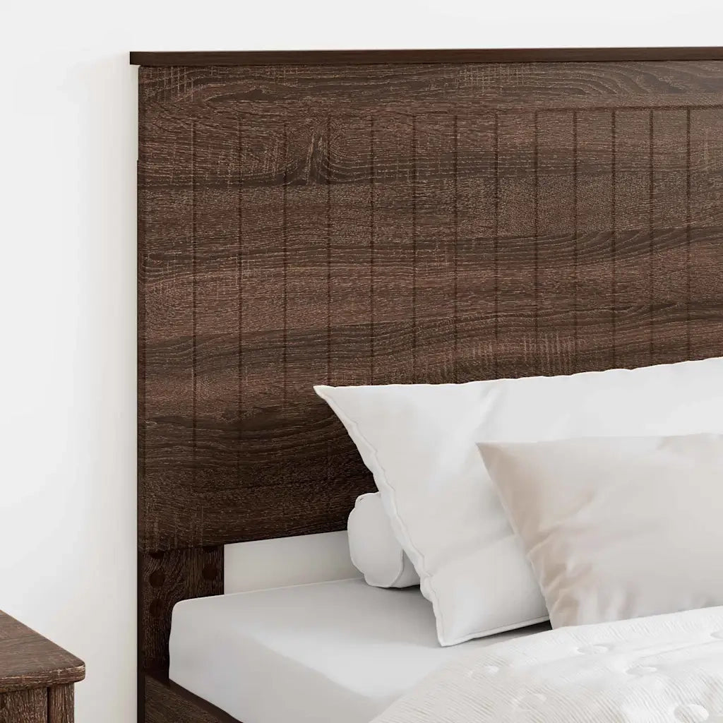 Testiera-Testata-Testiera Decorativa Rovere Marrone 100 cm Legno multistrato 423872