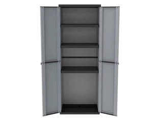 ARMADIO ALTO 4 RIPIANI E 2 ANTE SERIE JLINE 268  cm.68x37x164h    TERRY