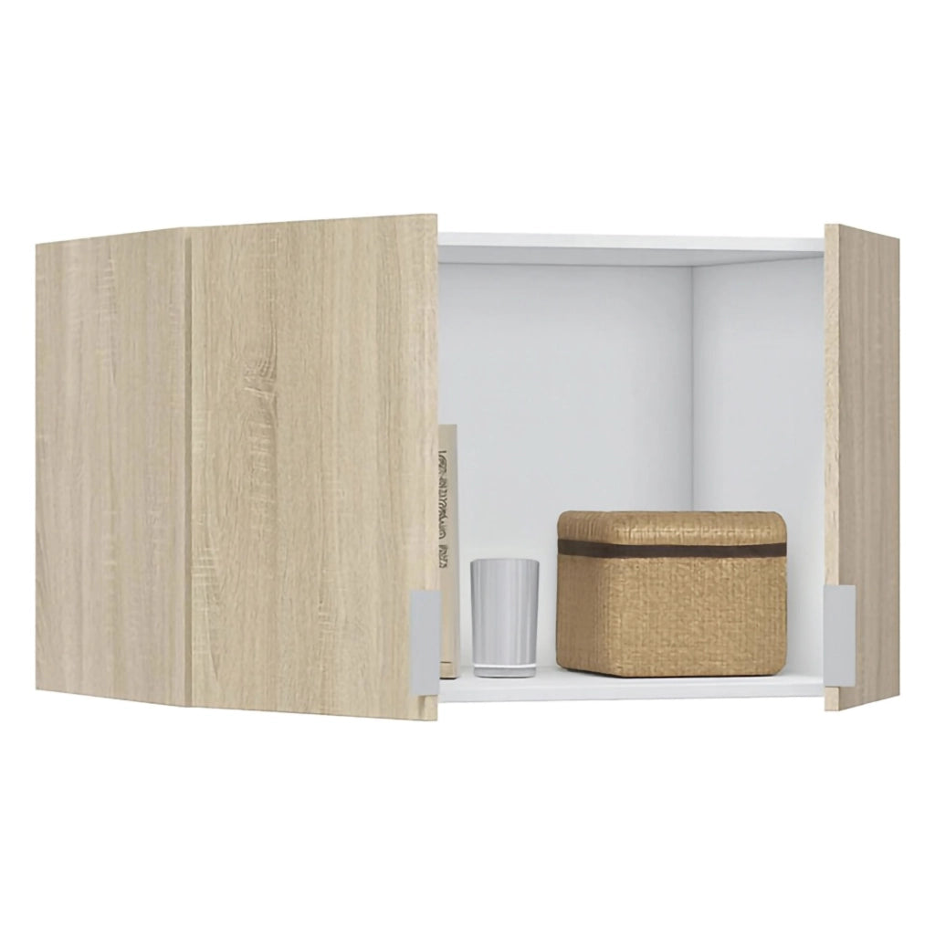 Carre, Armadio Multiuso 2 Ante un Ripiano, 51x49h cm Marrone Rovere