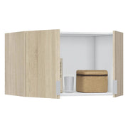Carre, Armadio Multiuso 2 Ante un Ripiano, 51x49h cm Marrone Rovere