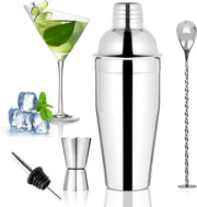 Shaker a cocktail 4 pezzi acciaio inossidabile libro di ricette shaker per cocktail grande 750 ml set di barista per casa bar
