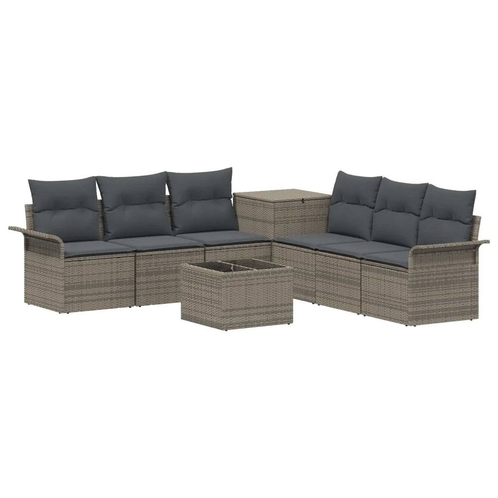 Set di divani 8 pz Grigio e Grigio Scuro 3448006
