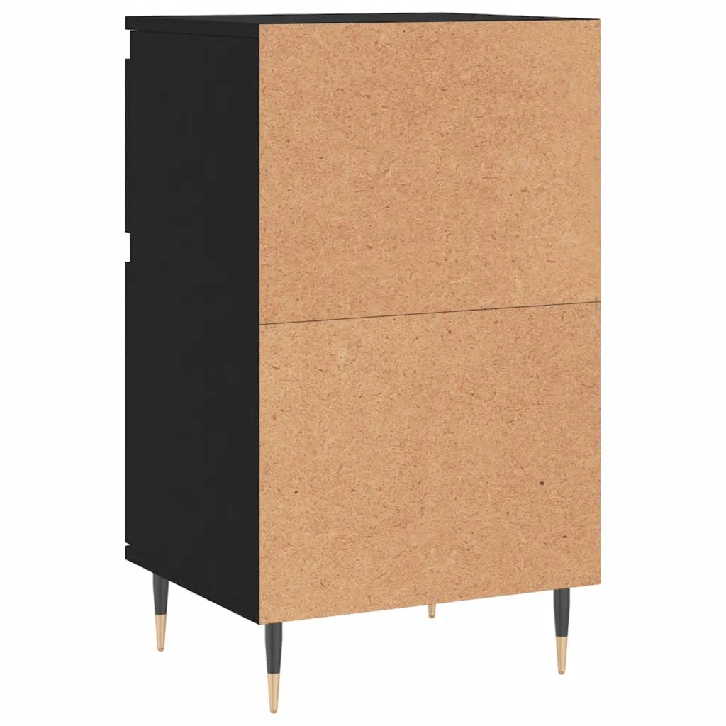 Credenze 2 pz Nere 40x35x70 cm in Legno Multistrato 831135