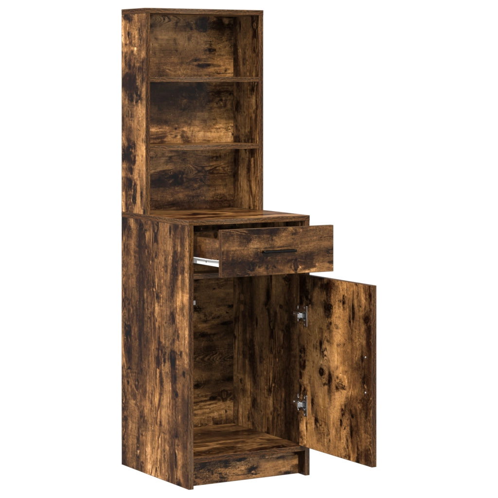 Mobile Alto in Rovere FumÃ¨, 40x41x135 cm, in Legno Ingegnerizzato