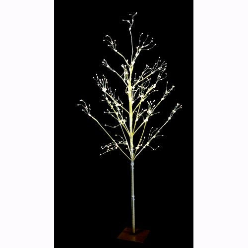 Albero di Natale LED 375 Nanoled Luce Calda Altezza 90 cm Struttura metallo dorato D2920