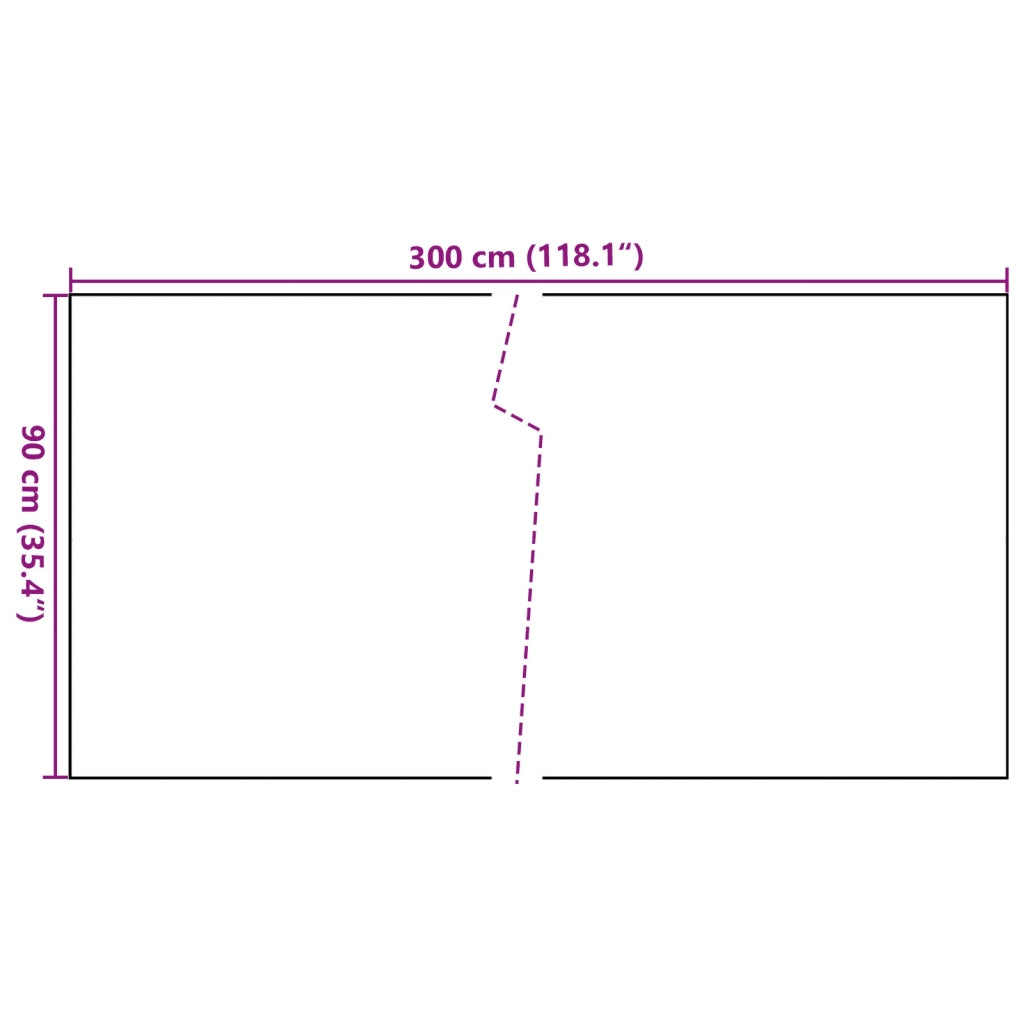 vidaXL Paravento da Balcone Antracite 300x90 cm in Polyrattan