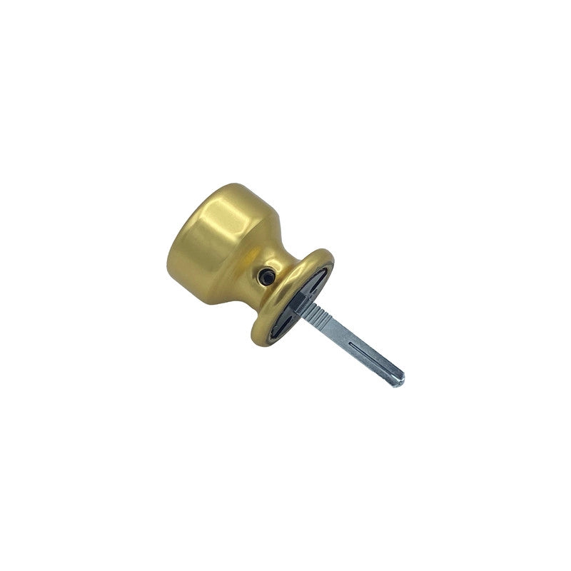 Maniglia su rosetta tonda SAGUATTI  251/50BQ in alluminio oro lucido