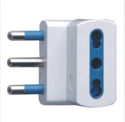 Adattatore triplo attacco grande bianco 16 ampere ecova