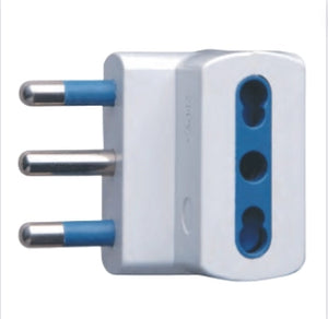 Adattatore triplo attacco grande bianco 16 ampere ecova