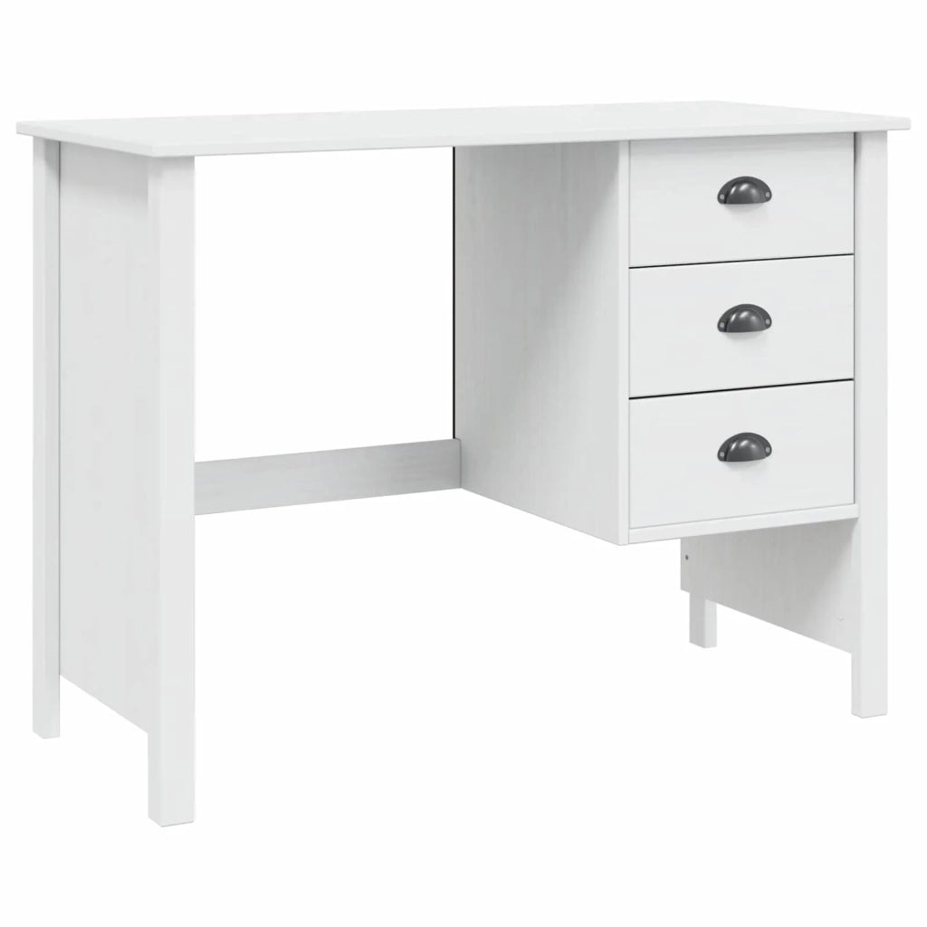 Scrivania con Cassetti HILL Bianco 100 x 45 x 74 cm
